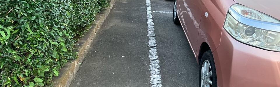 駐車場を綺麗にしました！